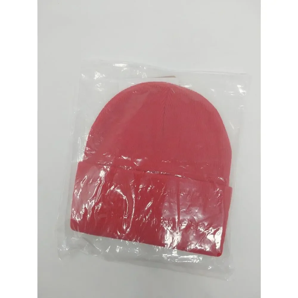 Carhartt Red Knit Cuffed Beanie Adult One Size New with Tags